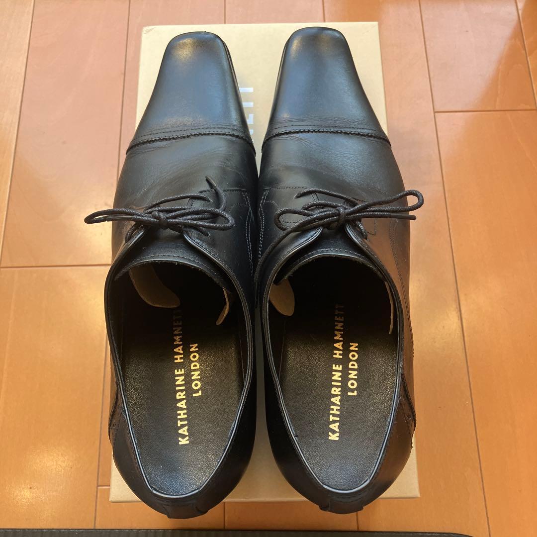 みやっちKATHARINE HAMNETT ブラックレザーシューズ