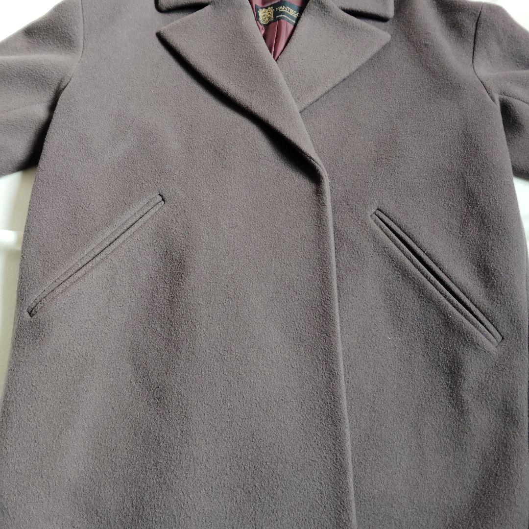 IENA MANTECO ウール混 チェスターコート ロングコート ブラウン36