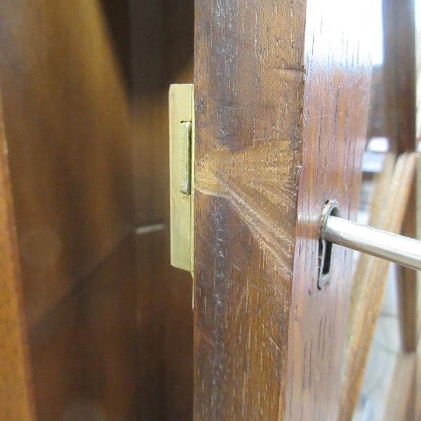 イギリス アンティーク 家具 コーナーキャビネット 飾り棚 英国 6958d