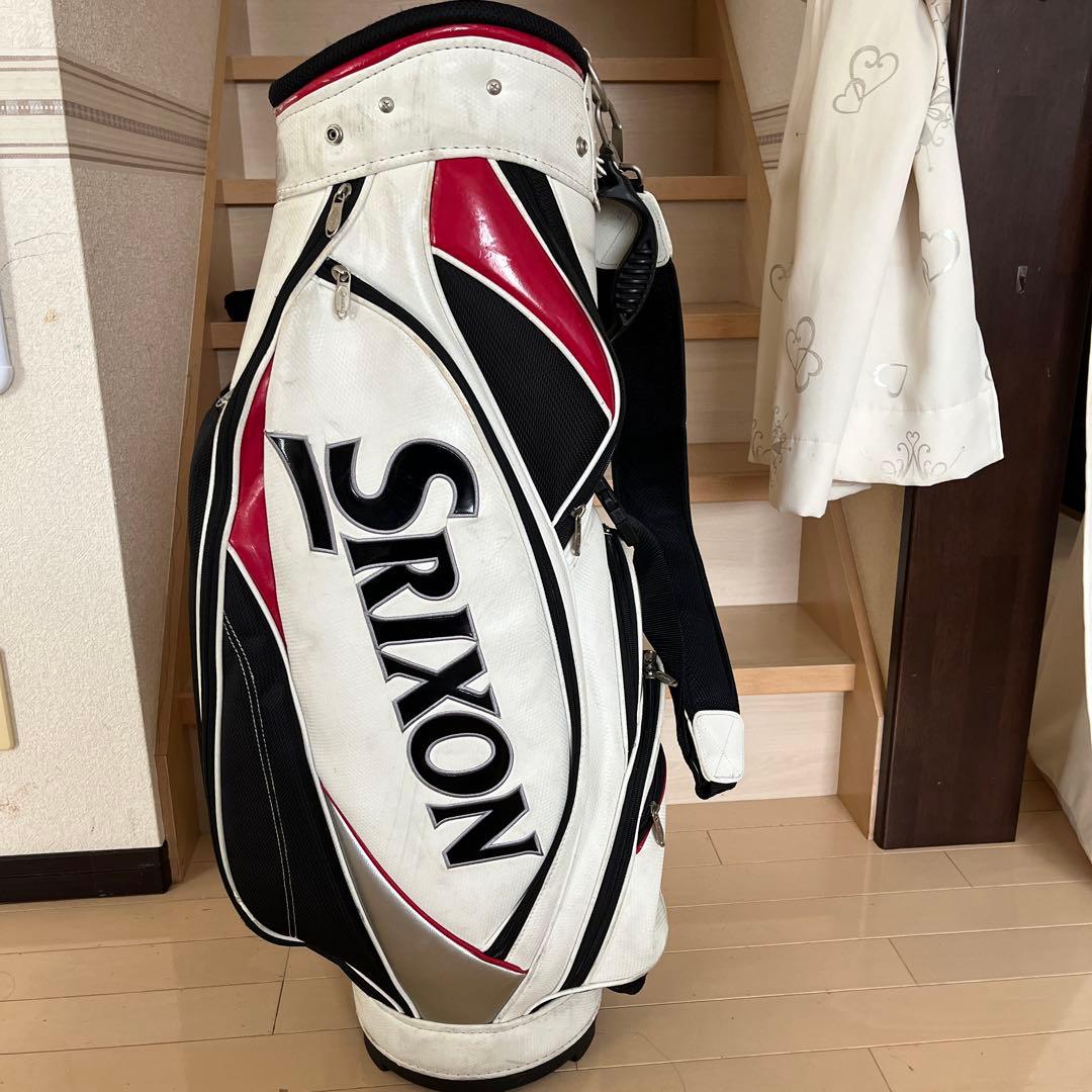 Srixon キャディバッグ ホワイト ブラック レッド