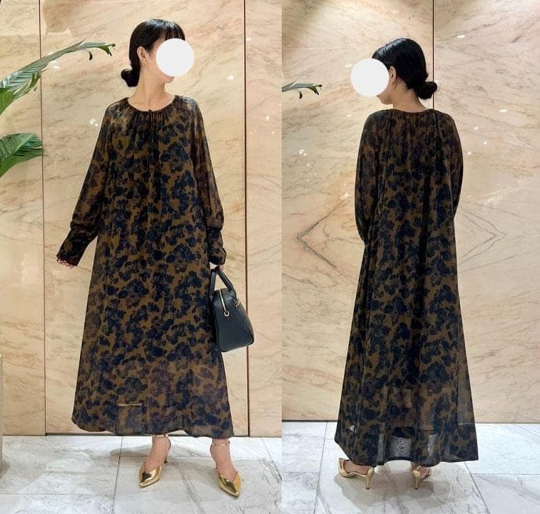 ■専用■美品【AK+1】5万円 2024年 シフォン 花柄マキシワンピース