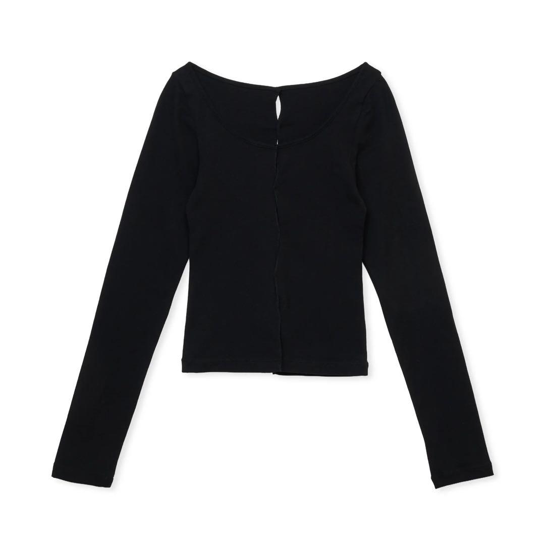 トップス SHISHIKUI holed topp BLACK