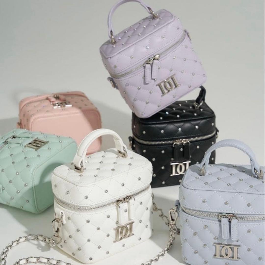 Darich キルティングビジュースクエアミニバック