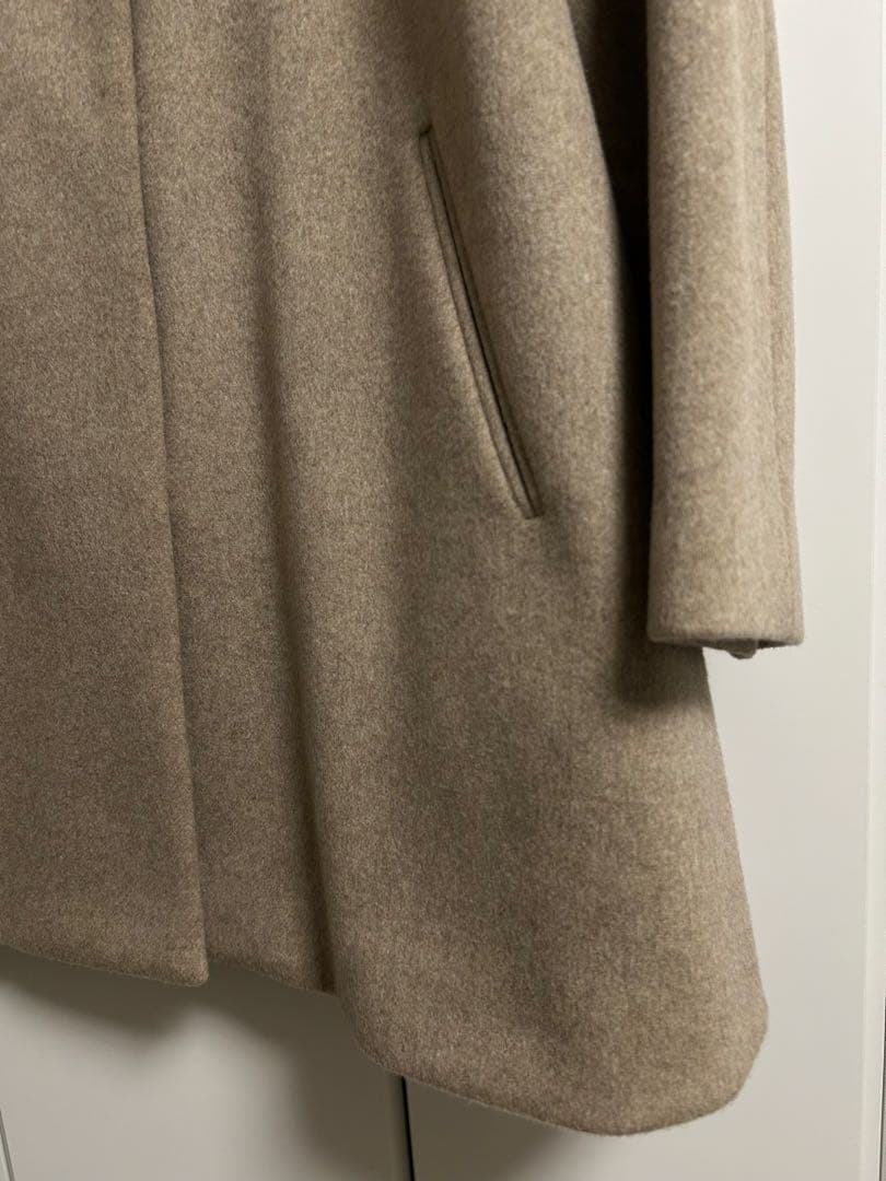 美品 シャルムビーバーAラインコート IENA 36 イエナ ベージュ