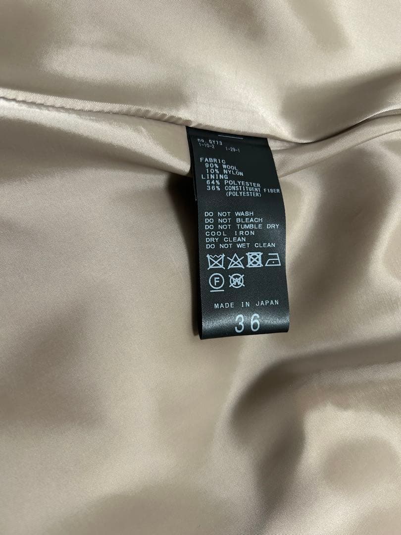 美品 シャルムビーバーAラインコート IENA 36 イエナ ベージュ