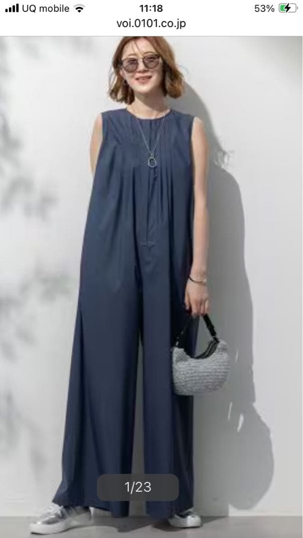 23区オールインワン ブラック 撥水性、接触冷感、2025春夏もの新品