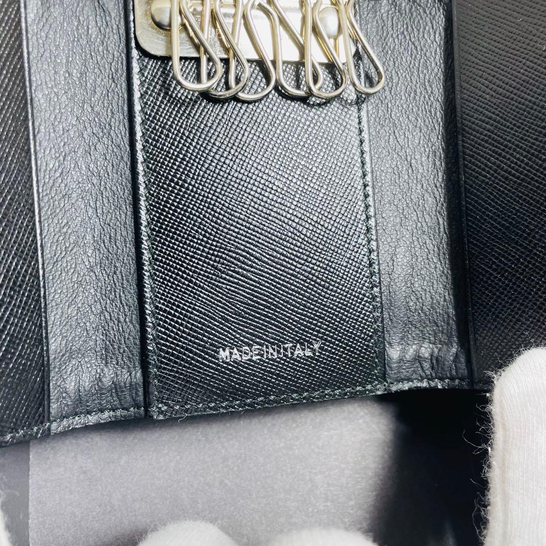 新品未使用　正規品　PRADA キーケース ナイロン ブラック 6連キーケース