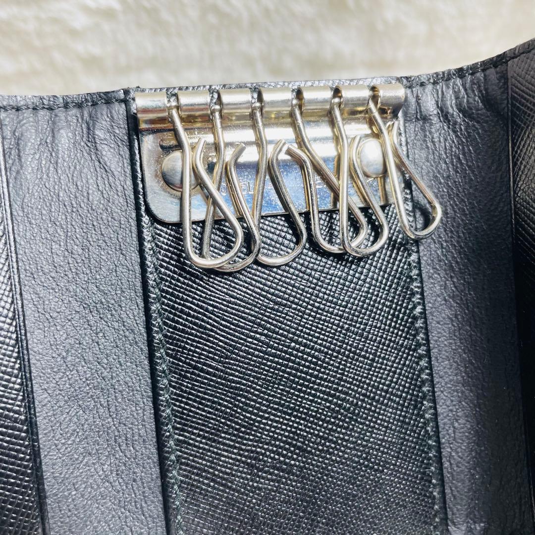 新品未使用　正規品　PRADA キーケース ナイロン ブラック 6連キーケース