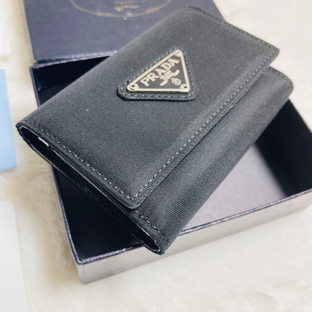 新品未使用　正規品　PRADA キーケース ナイロン ブラック 6連キーケース