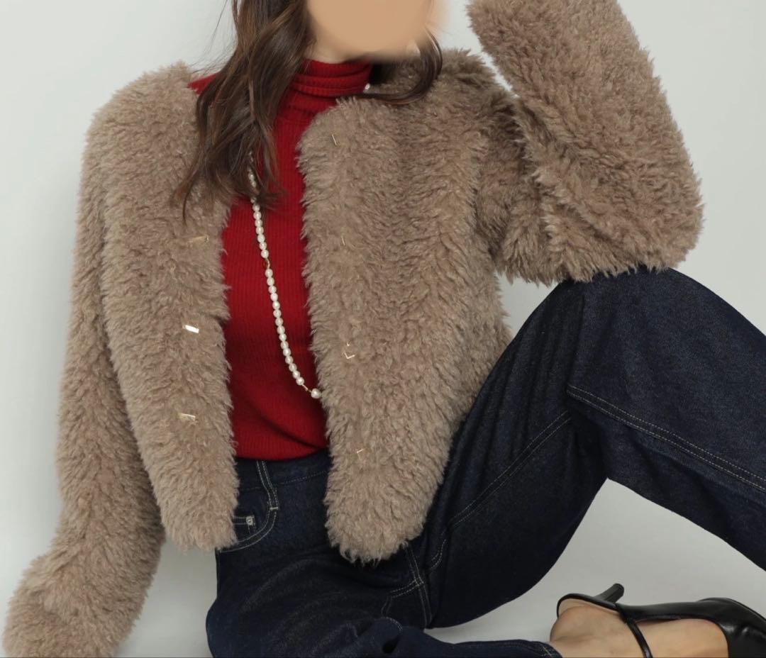 Apuweiser-riche ファーブルゾン ファー アウター ジャケット