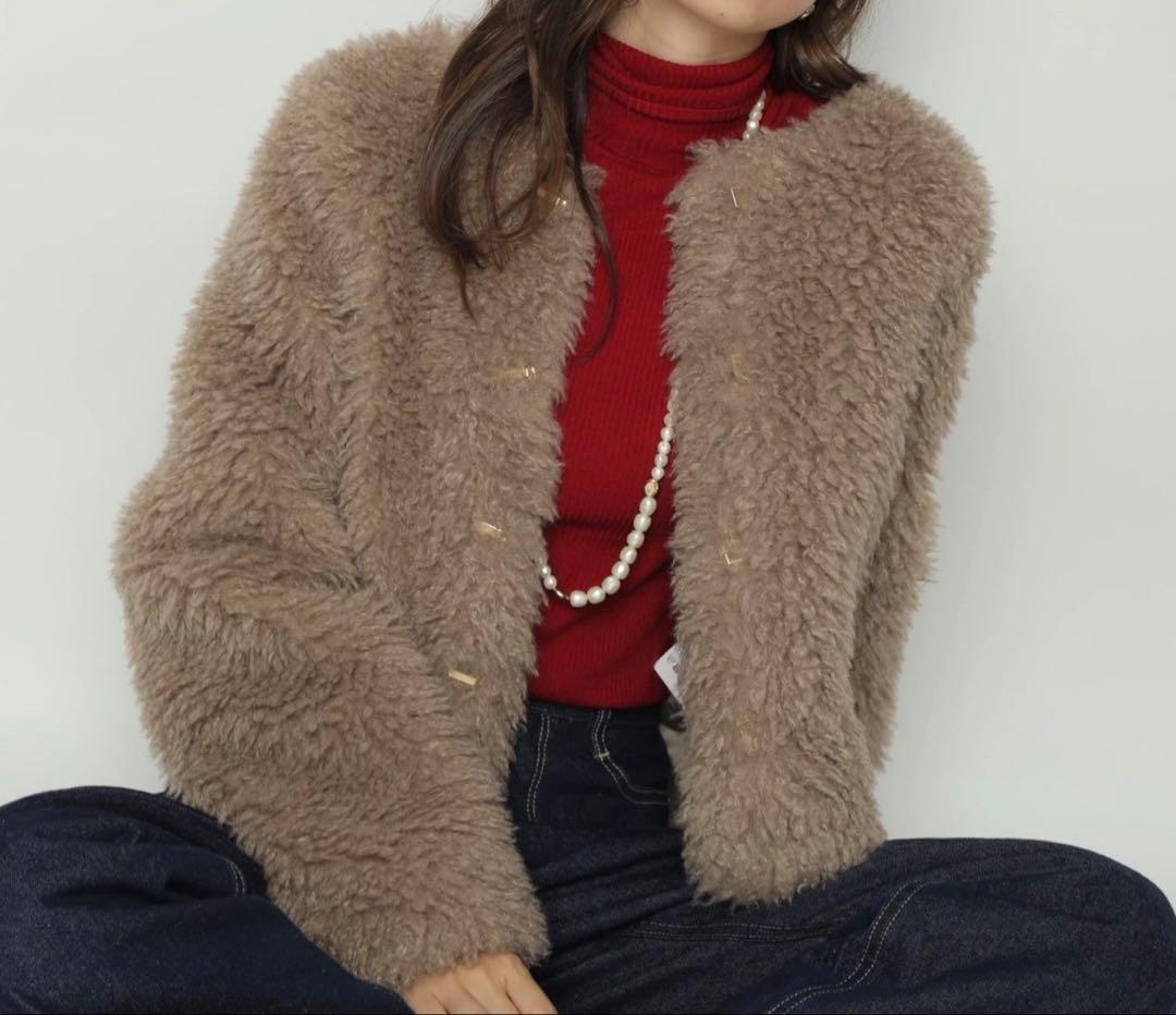 Apuweiser-riche ファーブルゾン ファー アウター ジャケット