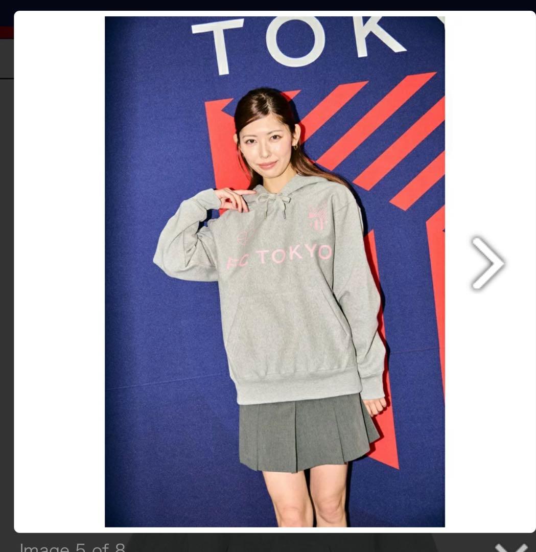 ま*お様 FC東京 パーカー グレー Lサイズ BLACKPINK