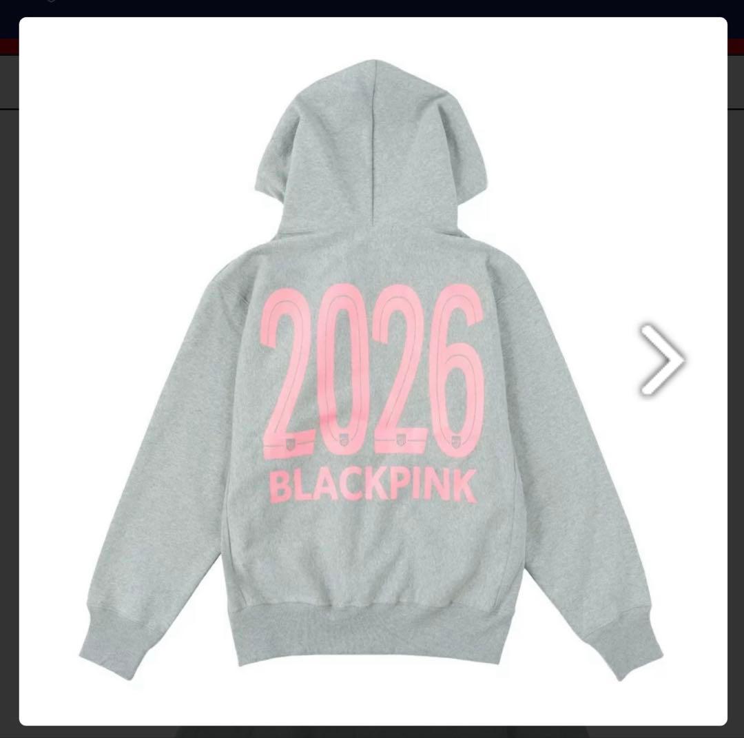 ま*お様 FC東京 パーカー グレー Lサイズ BLACKPINK