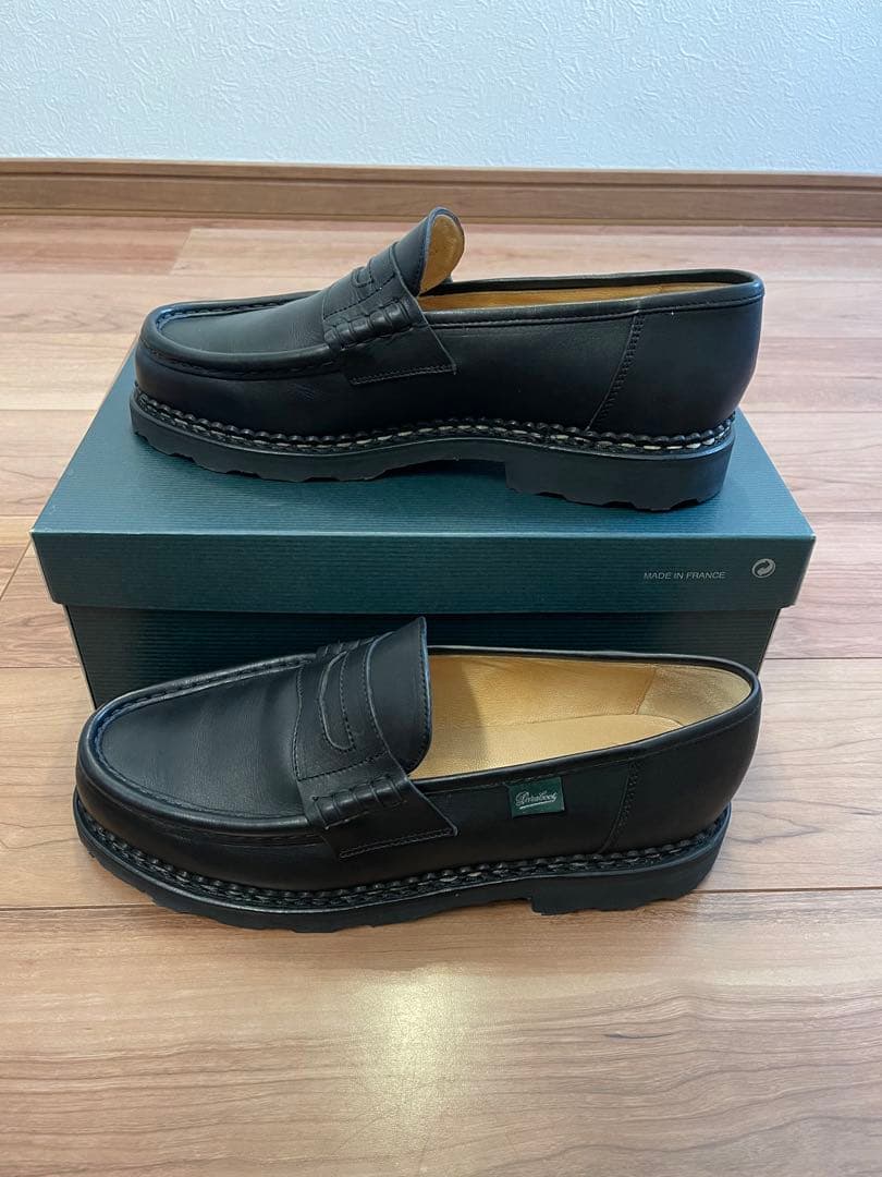 超美品Paraboot Reims/Marche UK8.5 ノワール