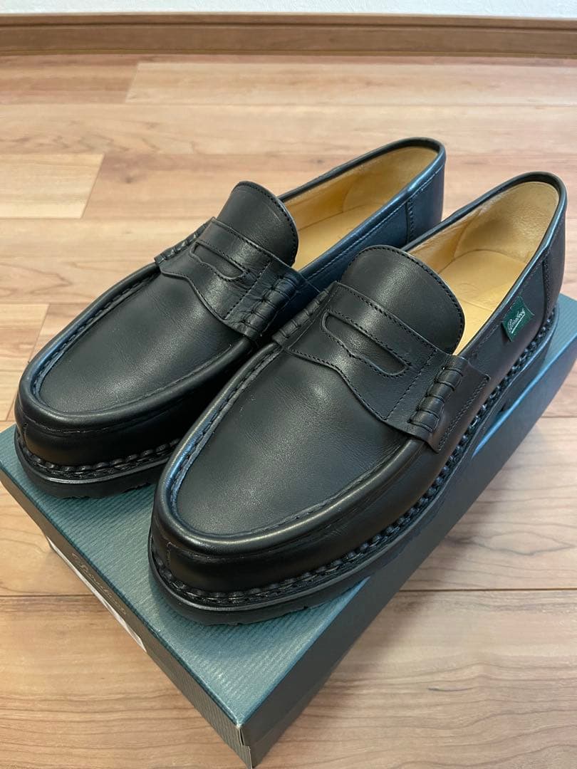 超美品Paraboot Reims/Marche UK8.5 ノワール