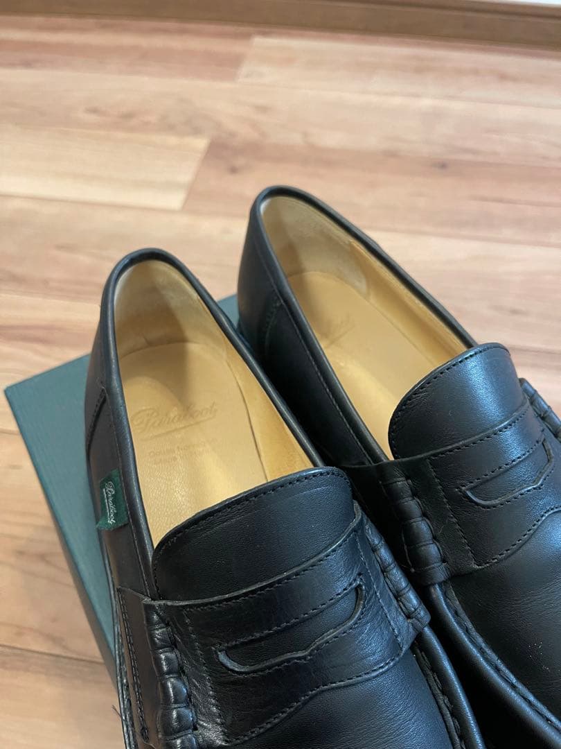 超美品Paraboot Reims/Marche UK8.5 ノワール