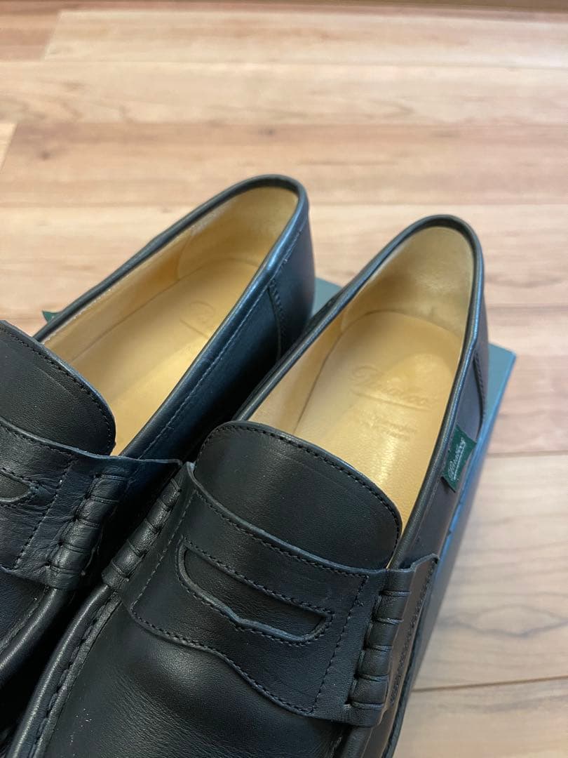 超美品Paraboot Reims/Marche UK8.5 ノワール
