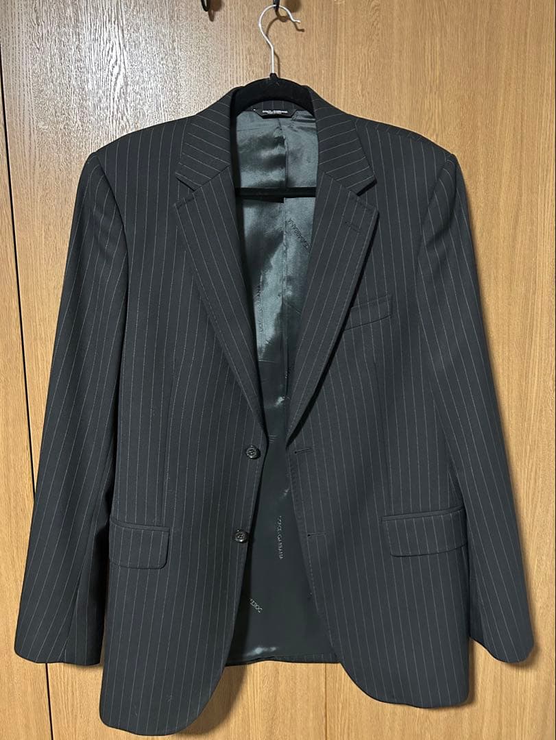 DOLCE&GABBANA スーツセットアップ ブラックストライプ