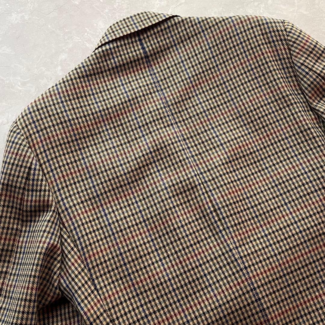 極美品☆アクアスキュータム テーラードジャケット M ガンクラブチェック 英国製