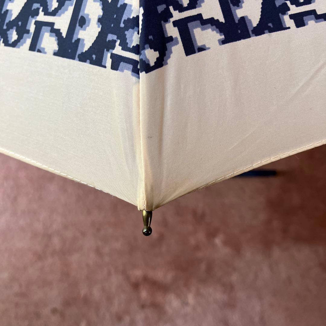 ディオール 折りたたみ傘 トロッター オブリーク コンパクト ネイビー