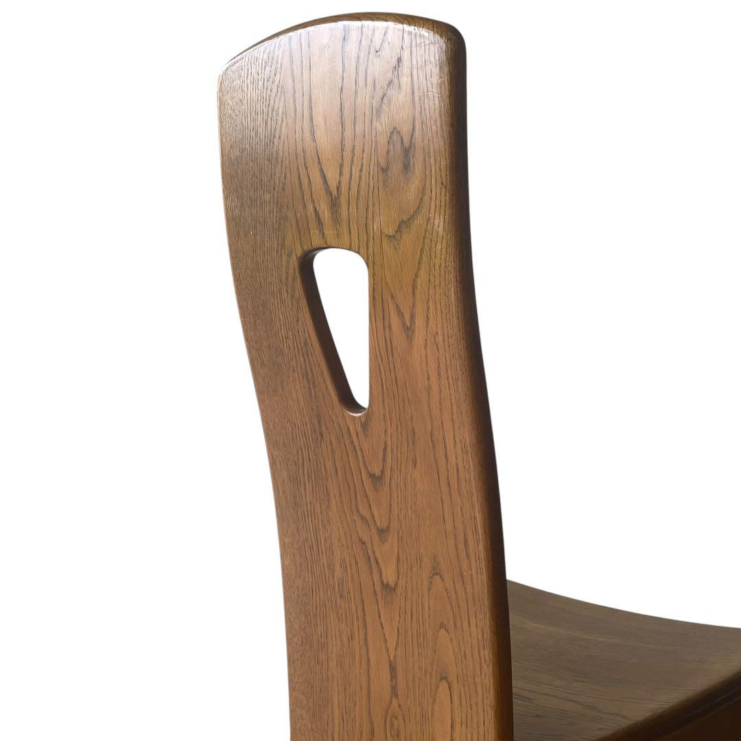 （2/4）浜本工芸 楢材 ナラ材 オーク材 ダイニングチェア