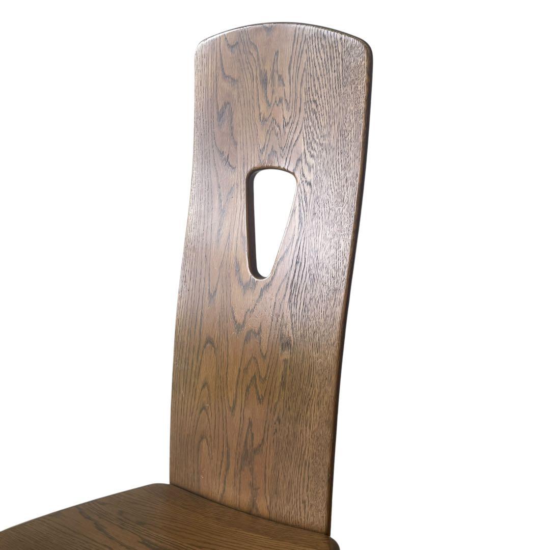 （2/4）浜本工芸 楢材 ナラ材 オーク材 ダイニングチェア