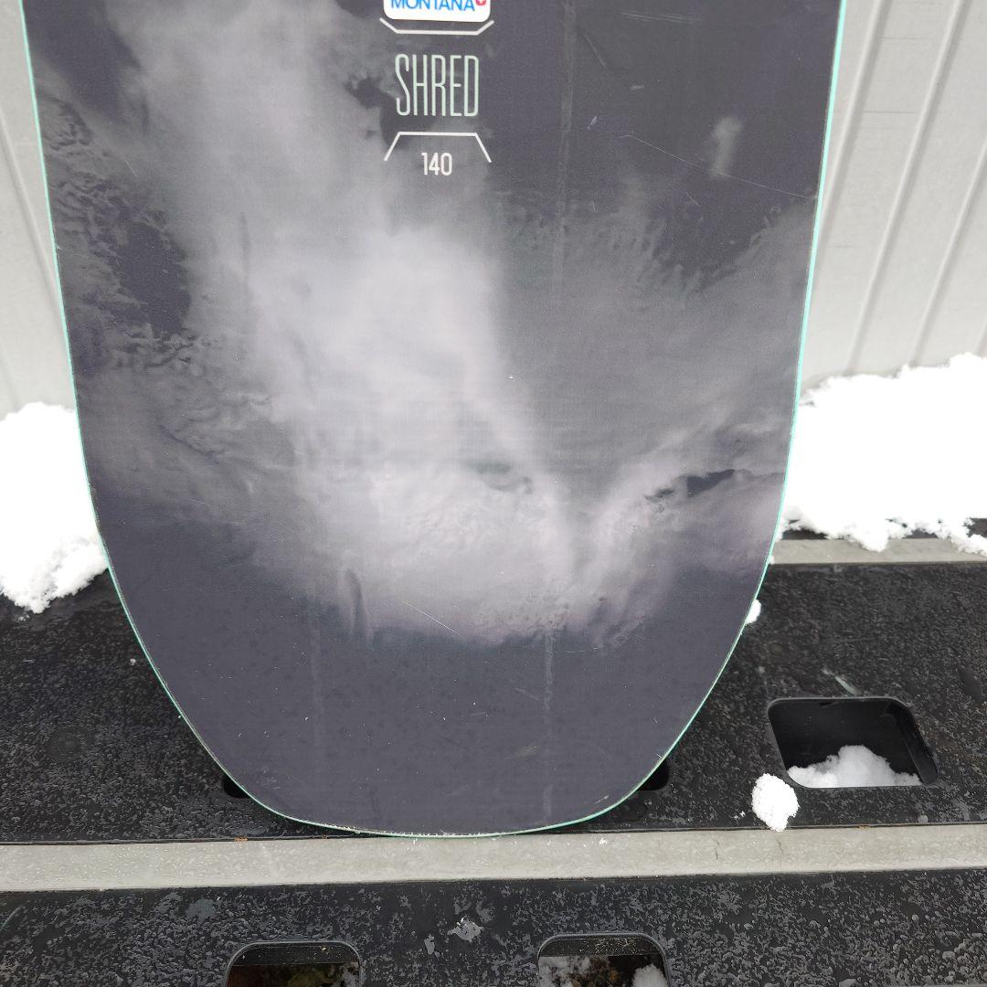 数回使用 23/24 gray shred 140cm グラトリ