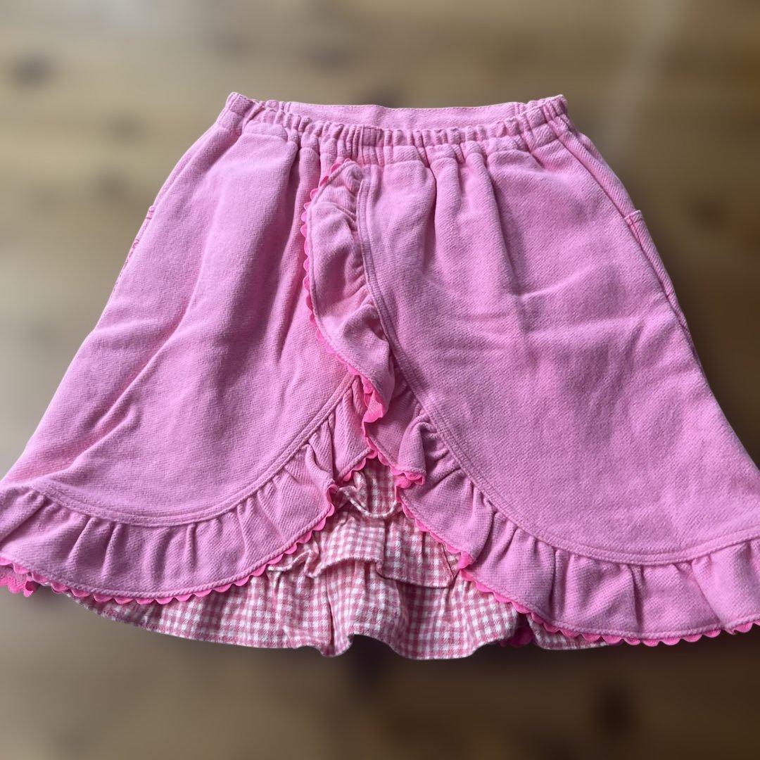 激レア　メゾピアノ みみぽぽ　スカート フリル 総柄 平成レトロ 140