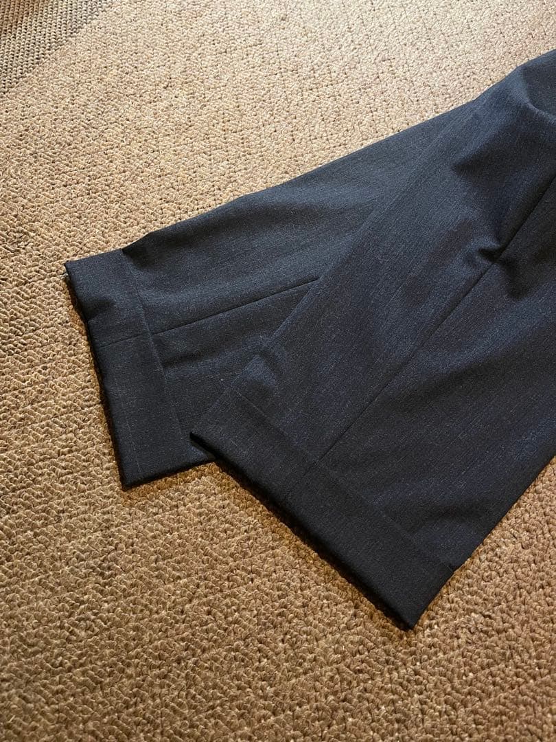 フランス製BERNARD ZINS ベルナール ザンス　ウールスラックス　グレー