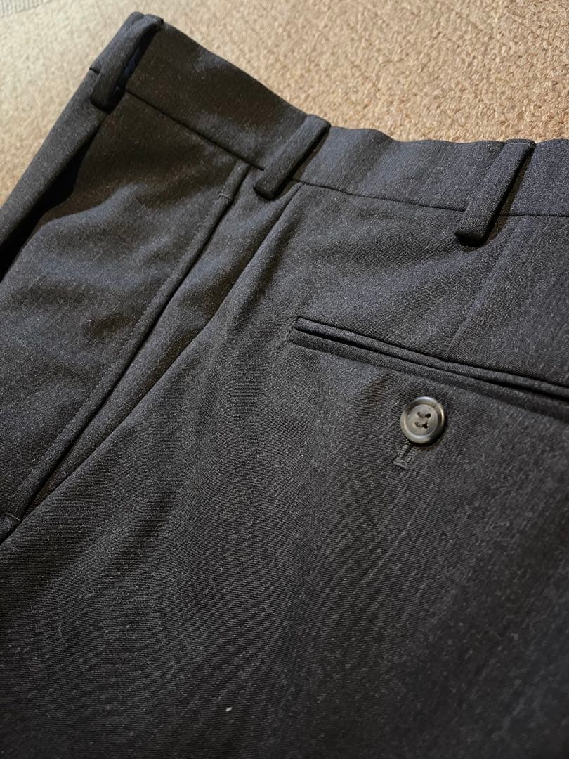 フランス製BERNARD ZINS ベルナール ザンス　ウールスラックス　グレー