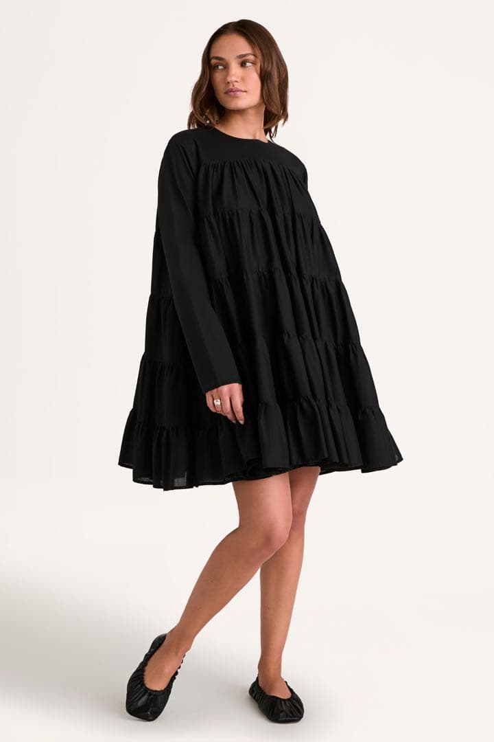 MERLETTE Soliman ティアードミニワンピース