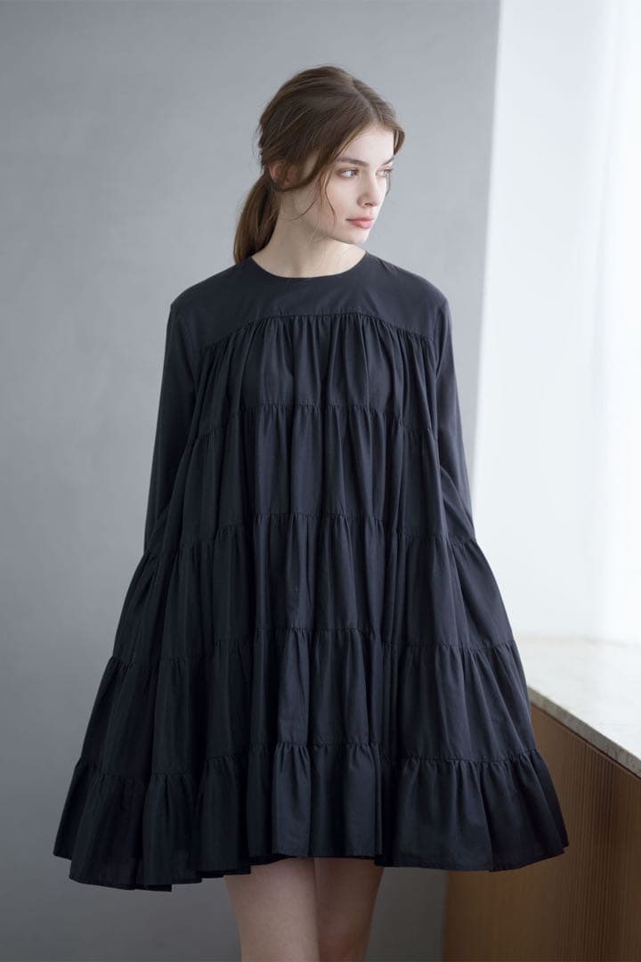 MERLETTE Soliman ティアードミニワンピース