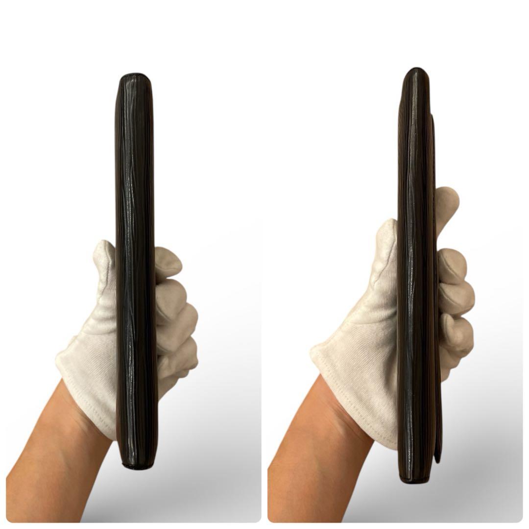 【美品・箱付き】ルイヴィトン エピ ポルト トレゾール インターナショナル 黒