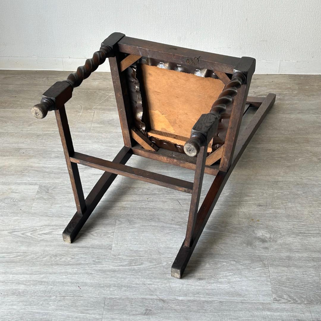 イギリス アンティーク 家具 ハイバック ダイニング チェア 椅子 420A2