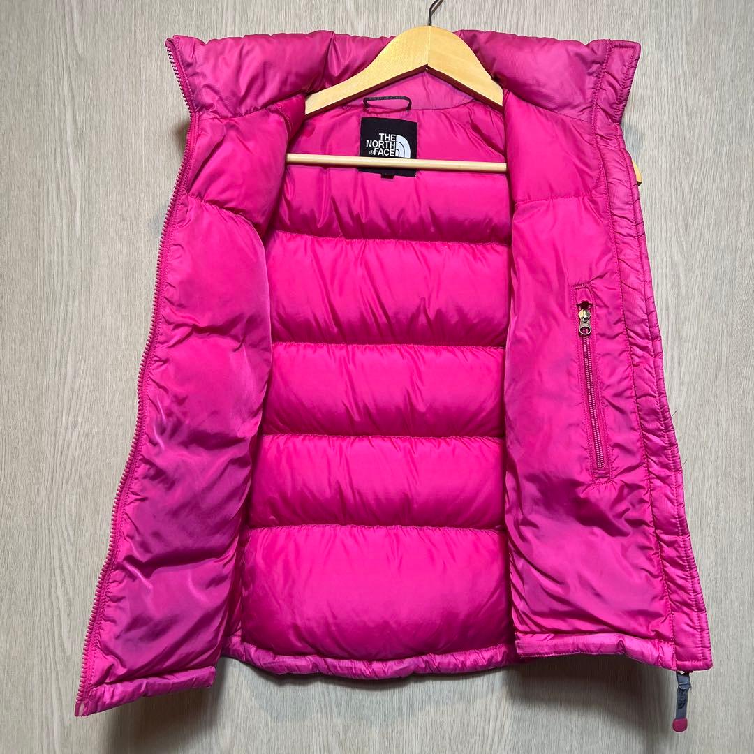ザノースフェイス　ダウンベスト　レディースM ピンク　ヌプシ