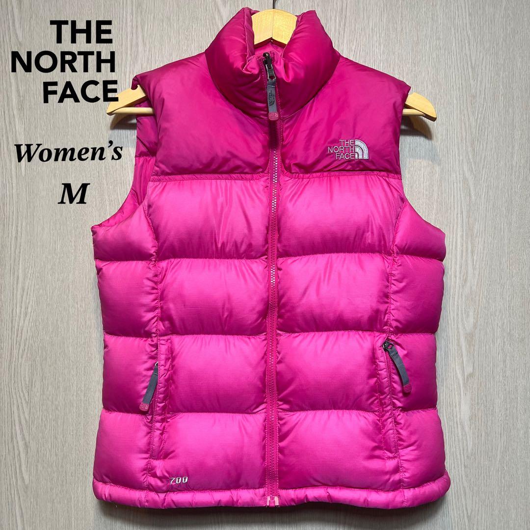 ザノースフェイス　ダウンベスト　レディースM ピンク　ヌプシ