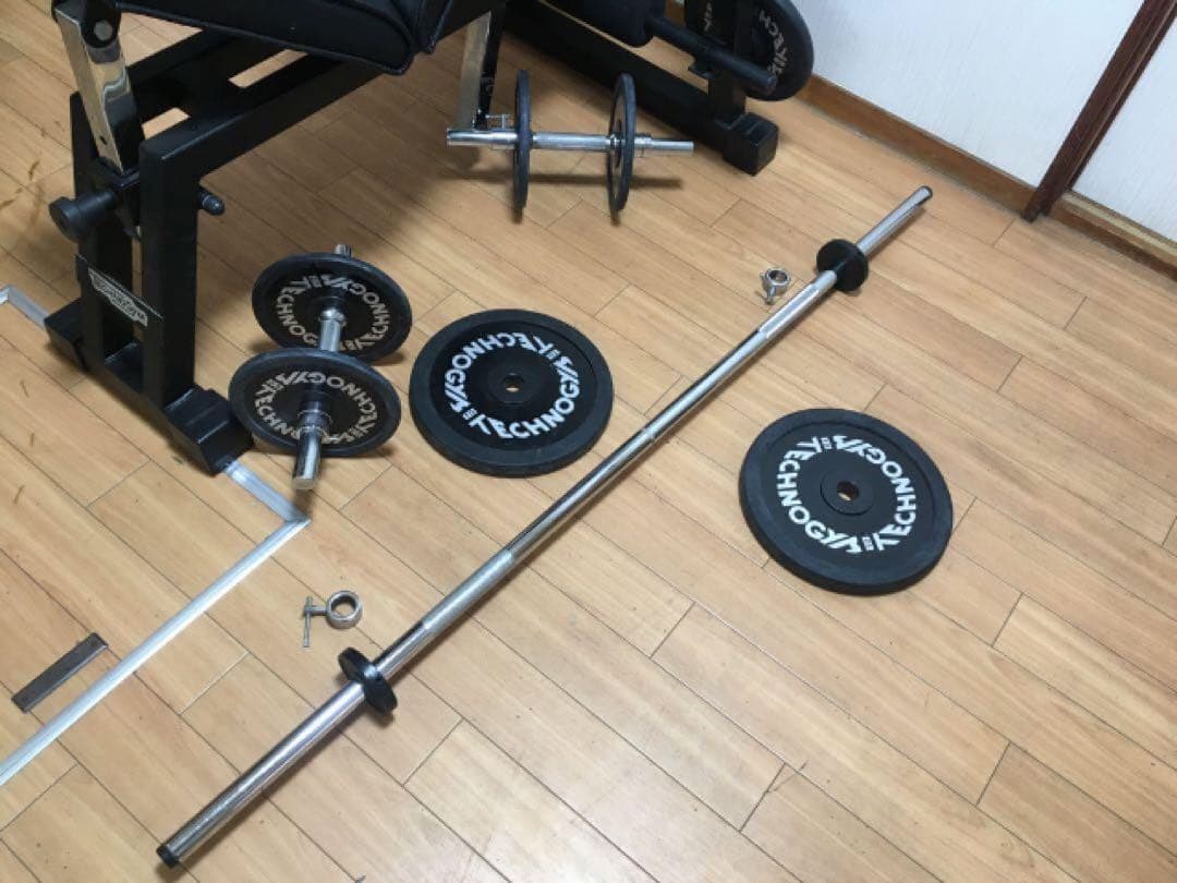 azziP　テクノジム PRATICAレーニング ベンチ プレス セット