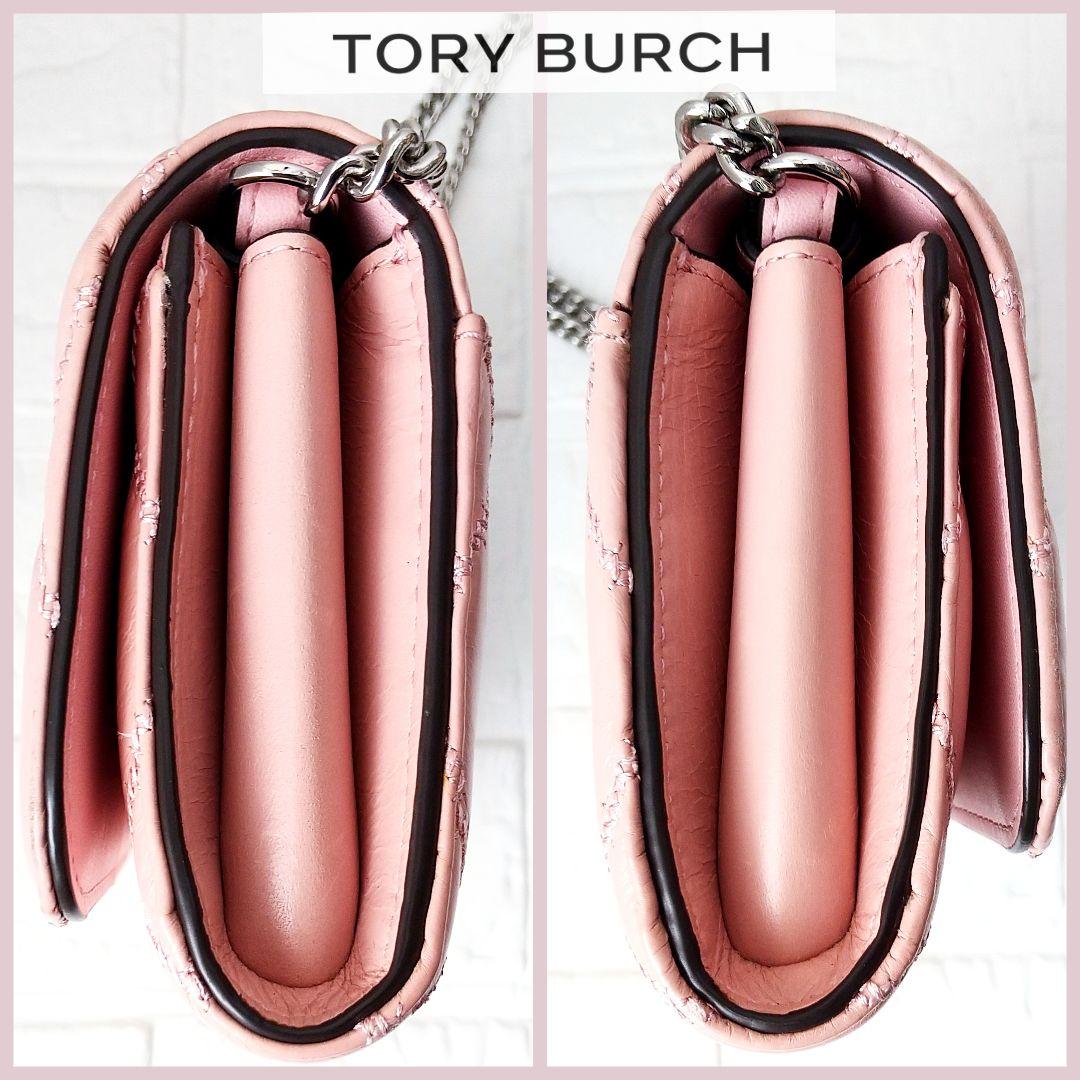 ✳ひまわり✳✜TORY BURCH✜ヴィラグレーズド チェーンウォレット