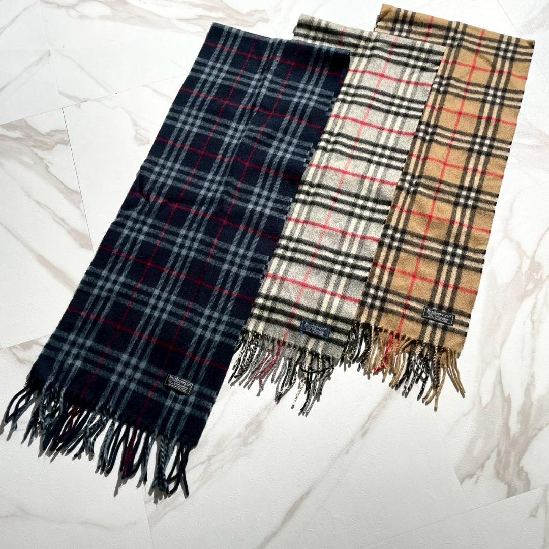 バーバリー ノバチェック柄マフラー 3点セット
