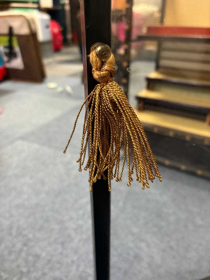 木目込み雛人形　十五人揃いの雛人形 ガラスケース付き