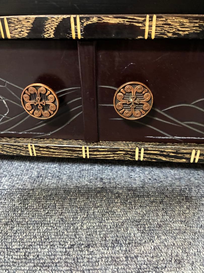 木目込み雛人形　十五人揃いの雛人形 ガラスケース付き