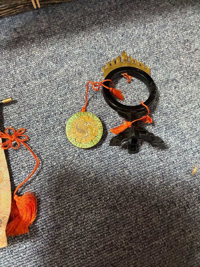 木目込み雛人形　十五人揃いの雛人形 ガラスケース付き