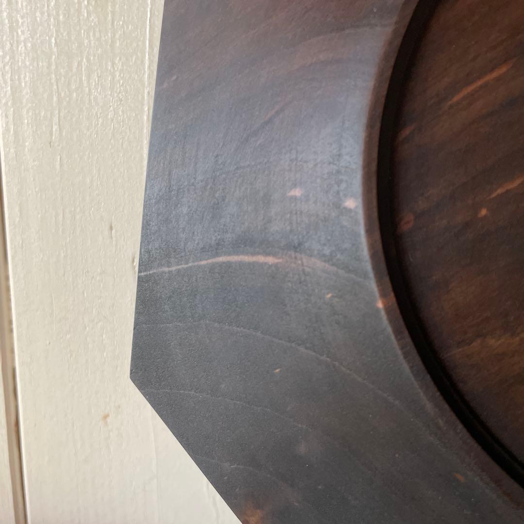 鈴木 潤吾さん：オクトゴナルプレート 8寸 山桜 鉄媒染　アンティーク風