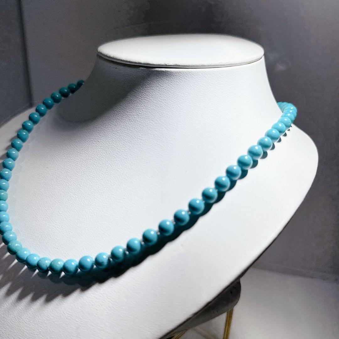 トルコ石ネックレスターコイズネックレスNO25-2157