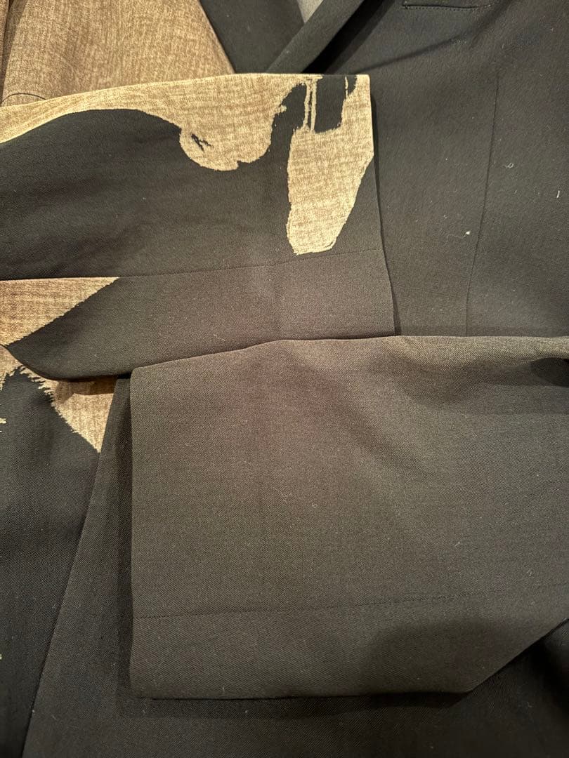 最終値下げyohji yamamoto 2017ss 抜染ジャケットセットアップ