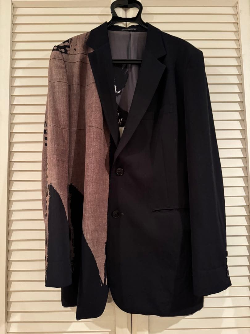 最終値下げyohji yamamoto 2017ss 抜染ジャケットセットアップ