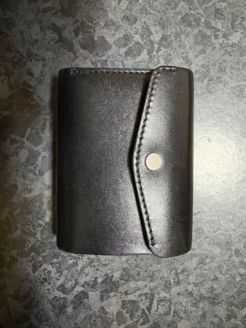 PALUMO ブラック レザー 三つ折り財布