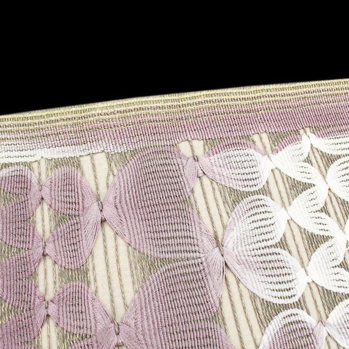 希少色　西陣織の名門【ひなや工房】　ニュアンスカラーの【手組み紐】　新品の袋帯