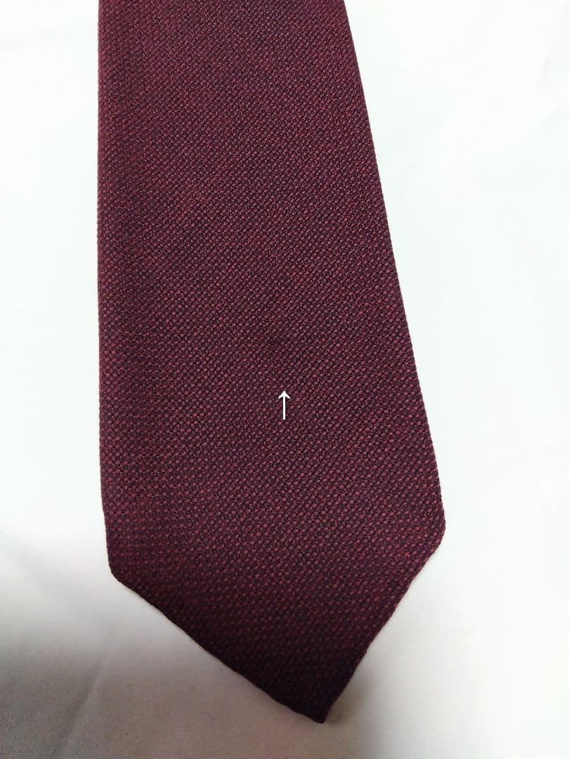 TIEYOURTIE セッテピエゲ ネクタイ ソリッドタイ ワインレッド ウール