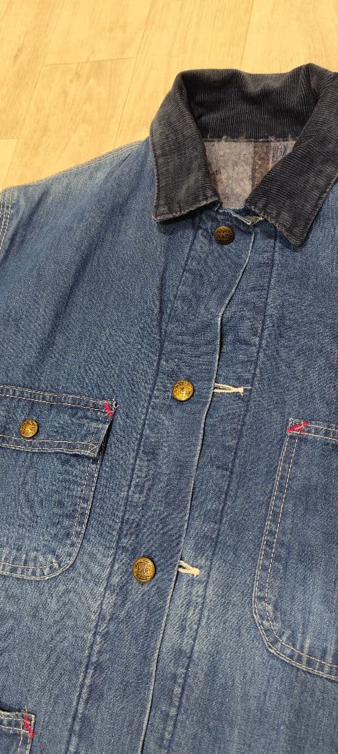 sears デニムカバーオール 裏地 70〜80's